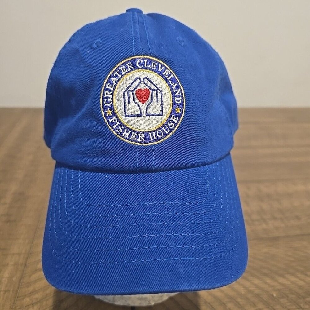 Fisher House Cleveland Adjustable Ball Cap Dad Hat Strapback Blue Embroidered